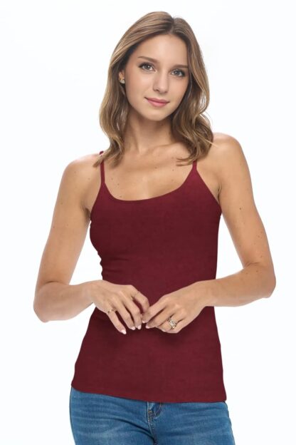 Women's Cotton Stretch Camisole with Adjustable Strap - Image 3