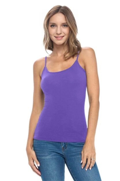 Women's Cotton Stretch Camisole with Adjustable Strap - Image 7