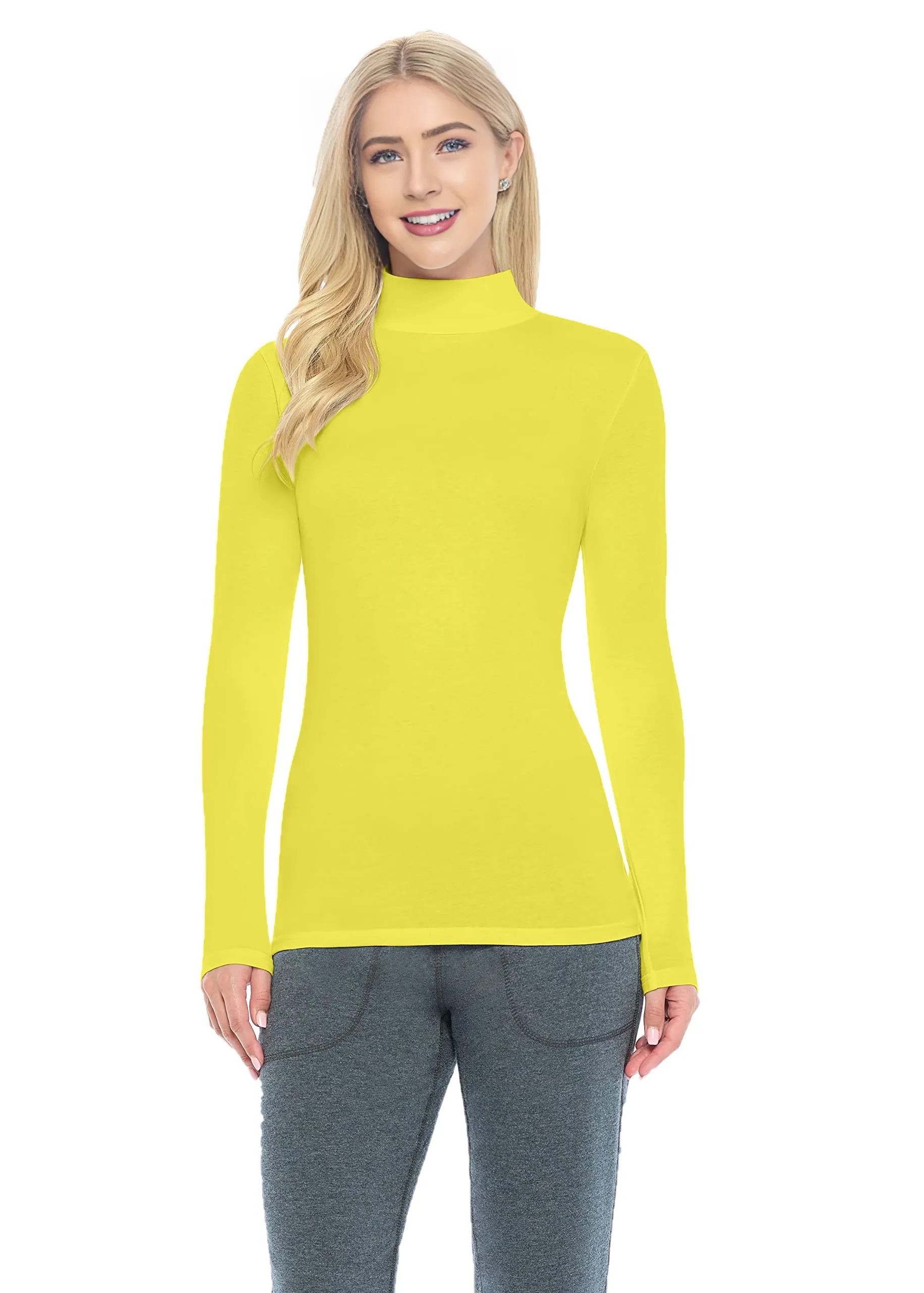 Women's Long Sleeve Turtle-Neck T-Shirt Under Scrub - Image 9